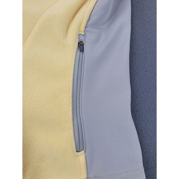 Eddie Bauer Vest Womens Large Yellow Windcutter Fleece 365 Polartec Full Zip - Picture 6 of 15